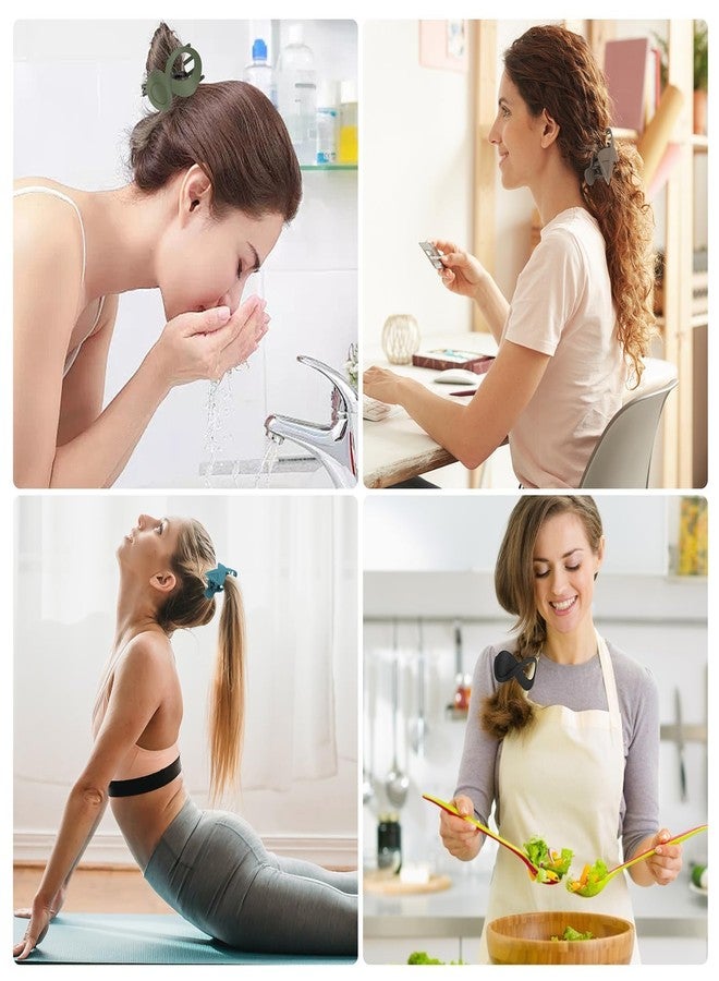 إيكيت مجموعة مشابك شعر فرنسية من إي إي إي كيت، 5 قطع، مشابك شعر منحنية سميكة وناعمة وطويلة ذات مشابك قوية لتصفيف شعر النساء والفتيات - Image 5