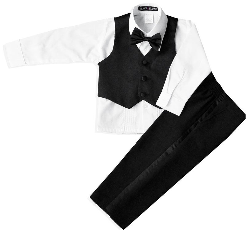 Black n Bianco Boys Tuxedo in Black Dresswear Set Size Large 12-18 Months - Image 4