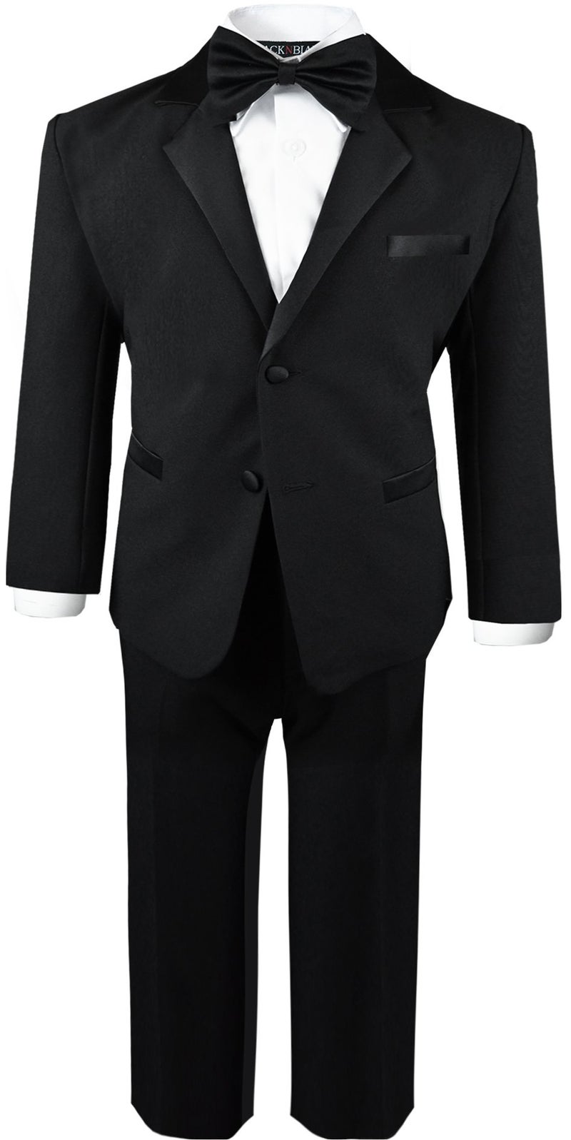 Black n Bianco Boys Tuxedo in Black Dresswear Set Size Large 12-18 Months - Image 1