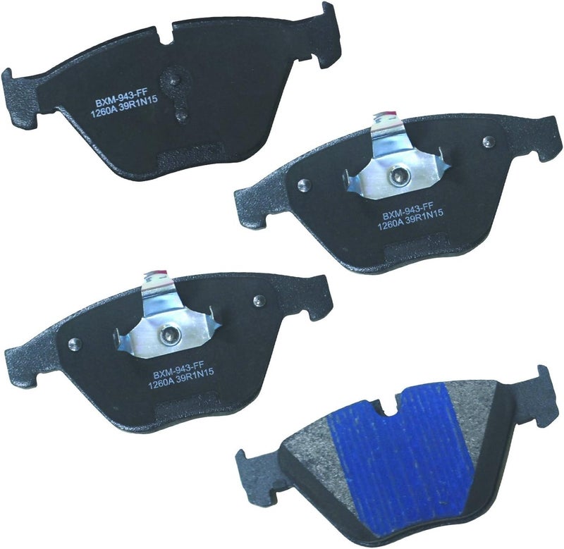 Bendix Premium SBM1260A Semi-Metallic Front Brake Pads for BMW 328i xDrive 2009, 530i 2007-2004, X1 2015 - Image 1
