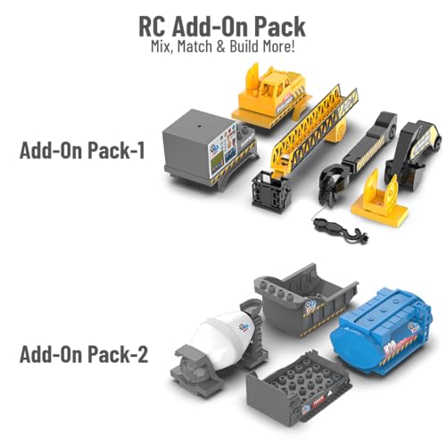 Mirana Build Your Own RC Construction Toy Set for Kids - Remote Control Truck - Multiple Assembly with Auto Drive Mode - AA Battery Operated - Gift for Boys & Girls 4+ Years (Expansion Set 1) - Image 2