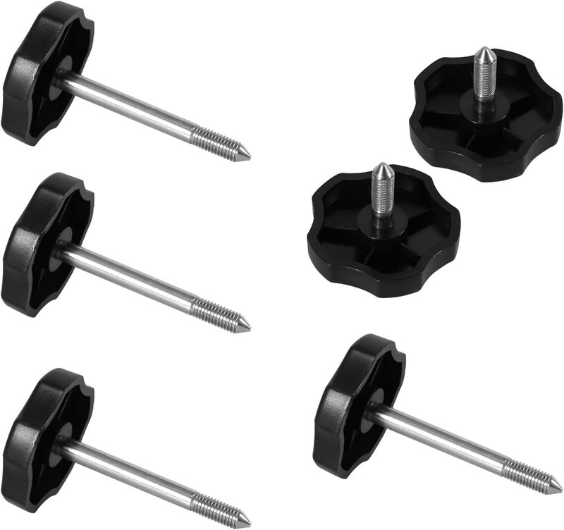 Htostar Racing 6 PCS Soft Top Knob Screws for Jeep Wrangler JK