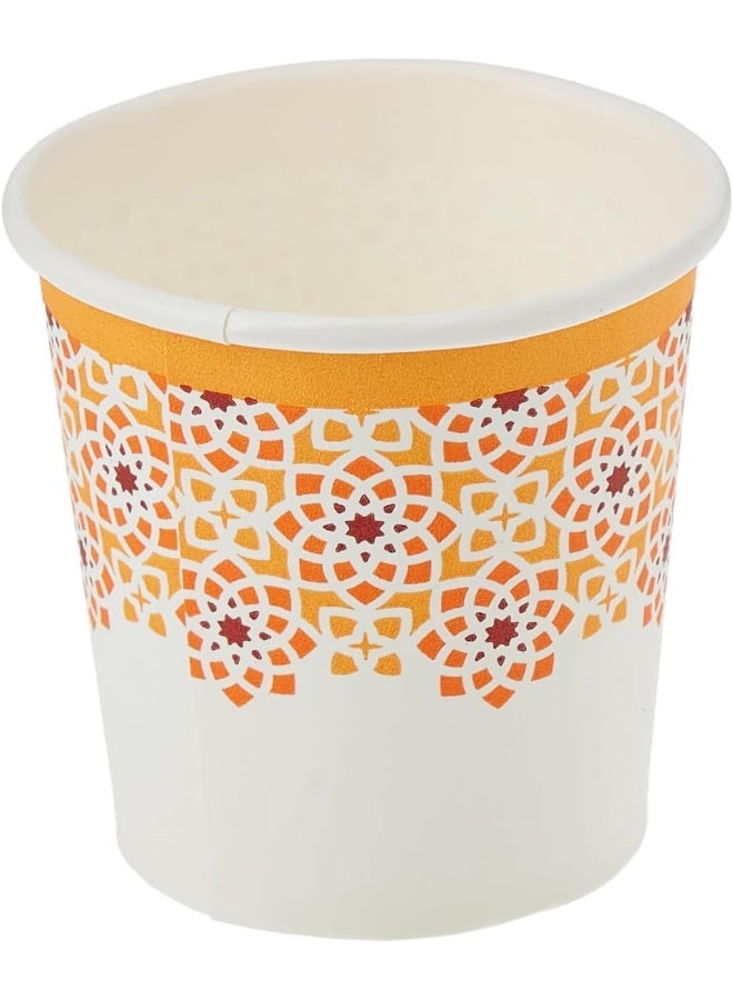 Hotpack كوب ورقي بتصميم موسم 2023 من هوت باك جدار واحد سعة 4 أونصات 50 قطعة - Image 3