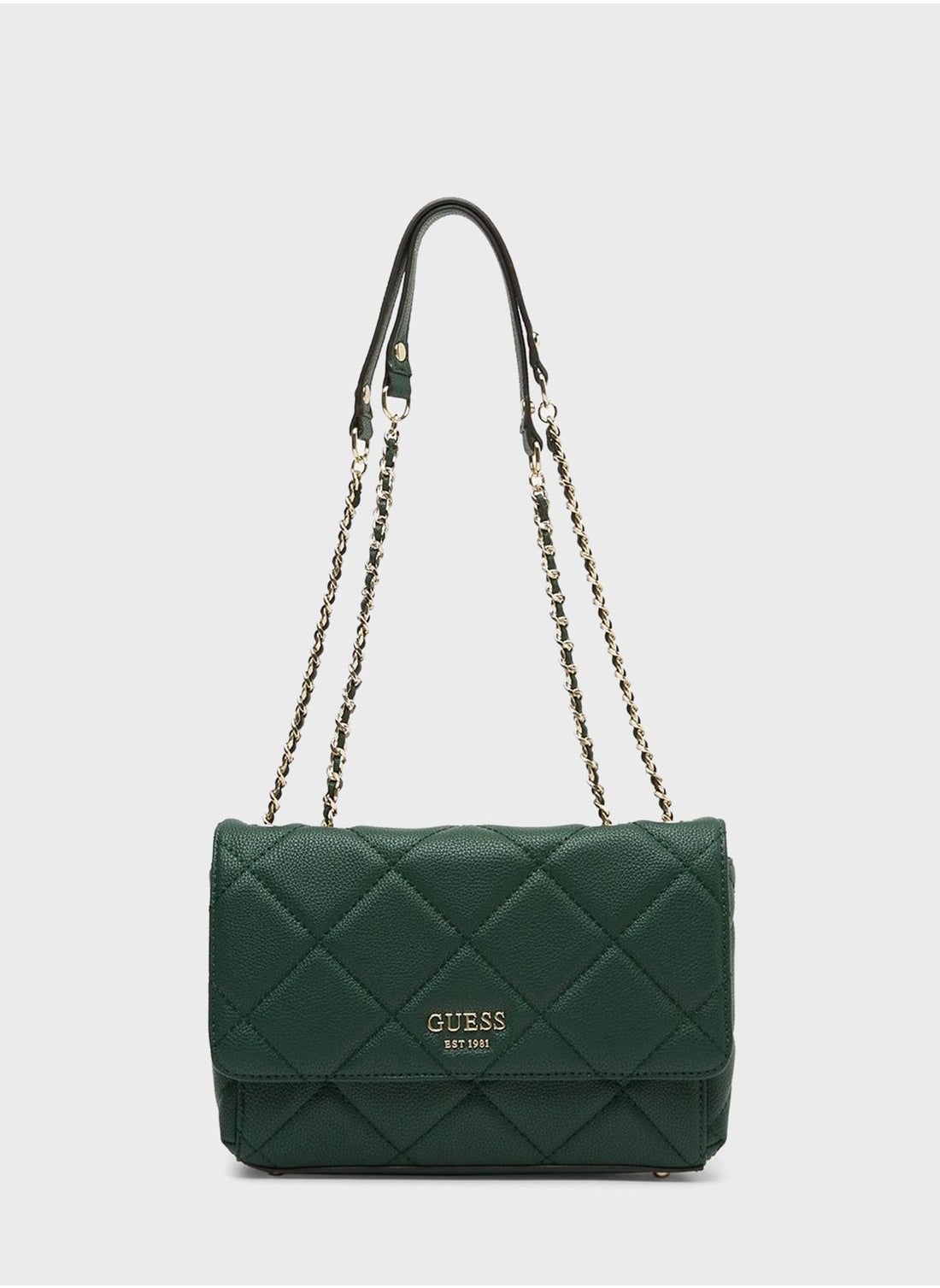 Buy Guess Dark Green Fantine Convertible Crossbody Bag for Women