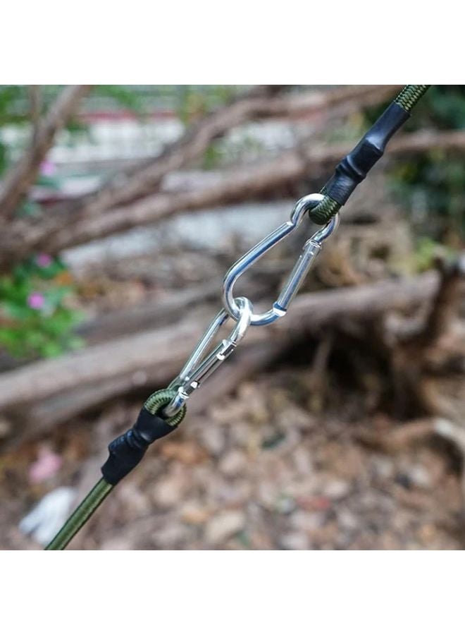 Heavy Duty Bungee Cord 2pcs 60cm 550lb Strength Elastic Rope with Carabiner for Camping Cargo Luggage - Image 3