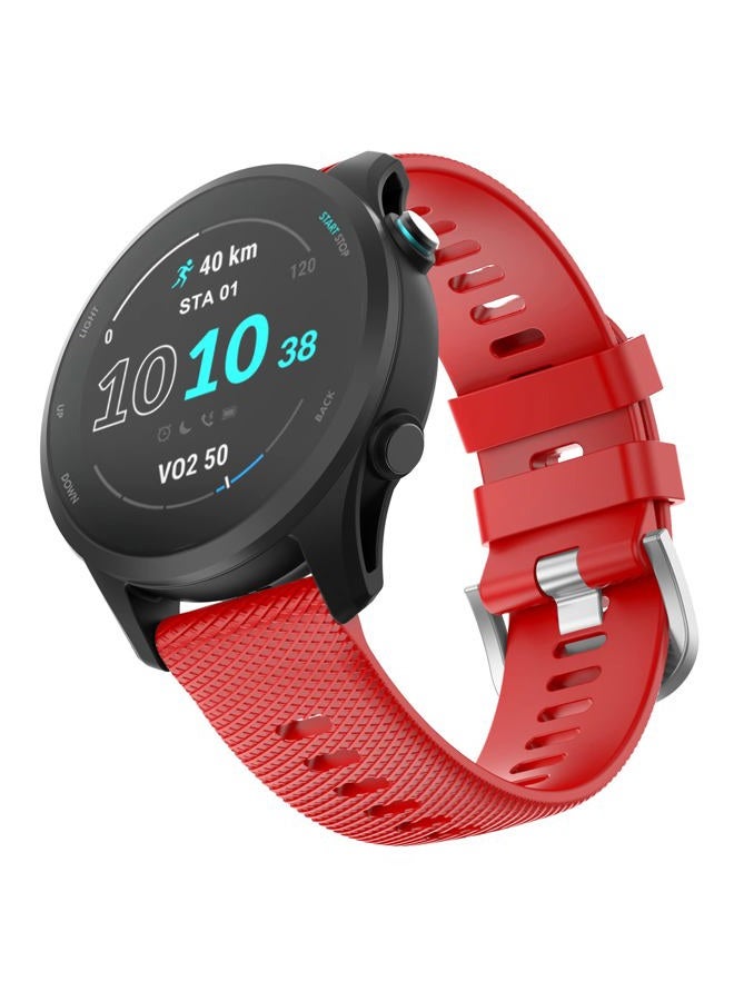 OVERSTEP Compatible with Garmin Vivoactive 4/Active, 22mm Soft Silicone Replacement Strap for Samsung Gear S3 Classic/S3 Frontier/Galaxy Watch 46mm/Galaxy Watch 3 Watch/Huawei Watch GT - Image 1