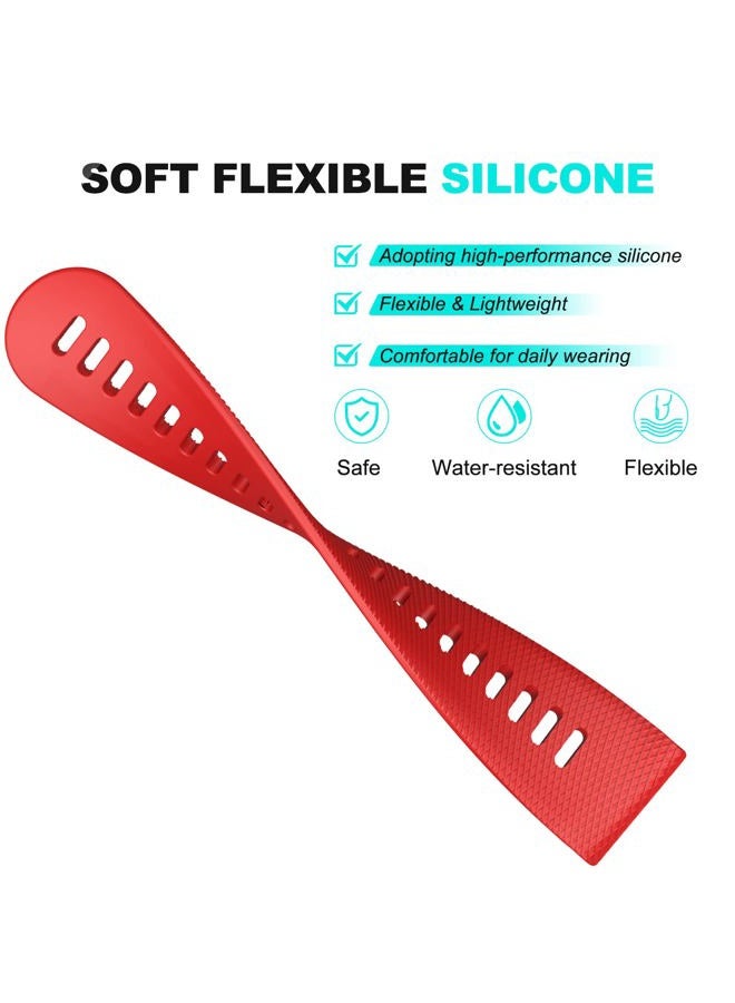 OVERSTEP Compatible with Garmin Vivoactive 4/Active, 22mm Soft Silicone Replacement Strap for Samsung Gear S3 Classic/S3 Frontier/Galaxy Watch 46mm/Galaxy Watch 3 Watch/Huawei Watch GT - Image 3