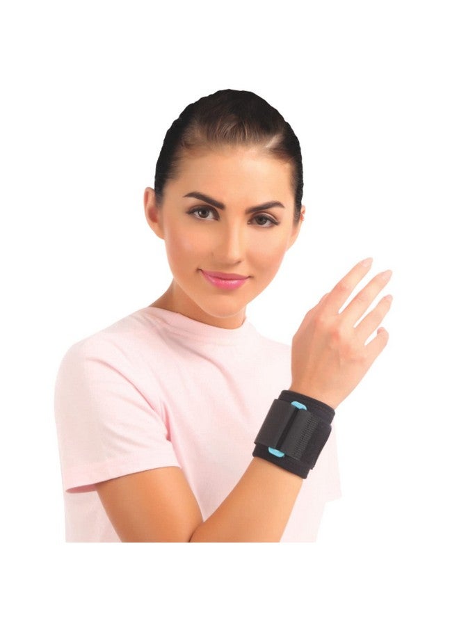 رباط المعصم فلامنجو - نيوبرين، أسود، عالمي، عبوة من قطعة واحدة - Image 1