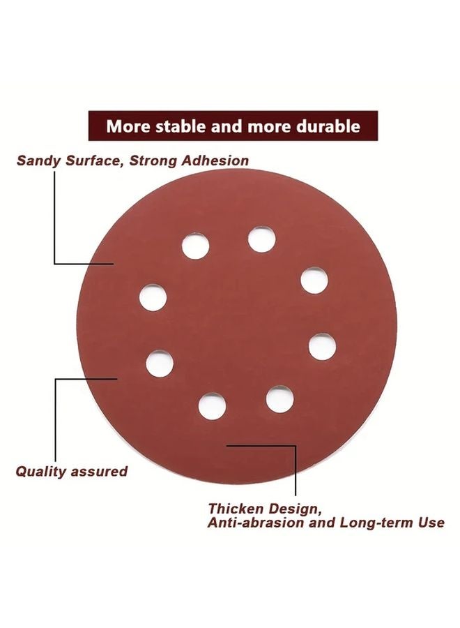 10pcs 80 to 3000 Grit Sanding Discs with 8 Hole Hook Loop Design for Polishing - Image 5