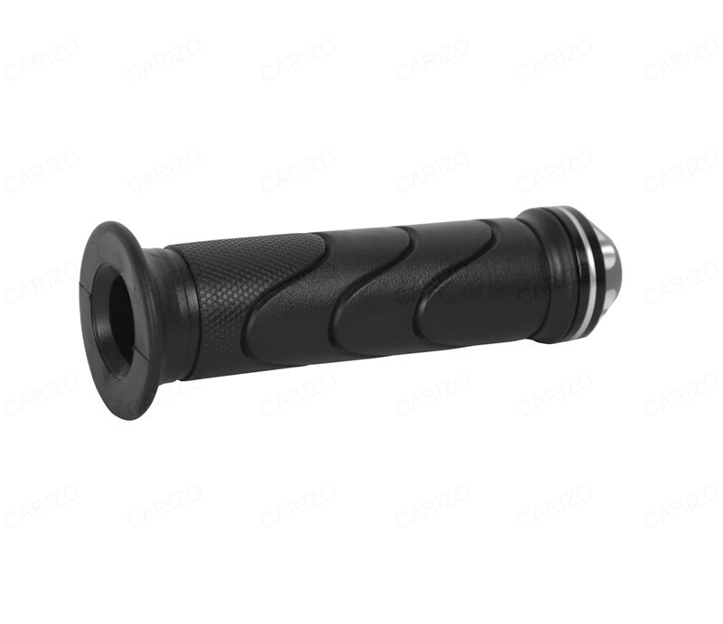 AUTOVEA Motorcycle Handle Grips/Cover, Anti Slip (Design - Diamond Black & Silver) Compatible with All Indian Bikes | Motorcycles | RE Bullets - Image 4