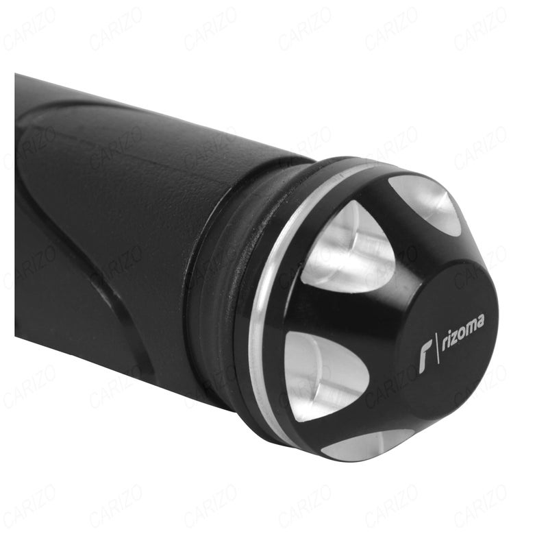 AUTOVEA Motorcycle Handle Grips/Cover, Anti Slip (Design - Diamond Black & Silver) Compatible with All Indian Bikes | Motorcycles | RE Bullets - Image 5