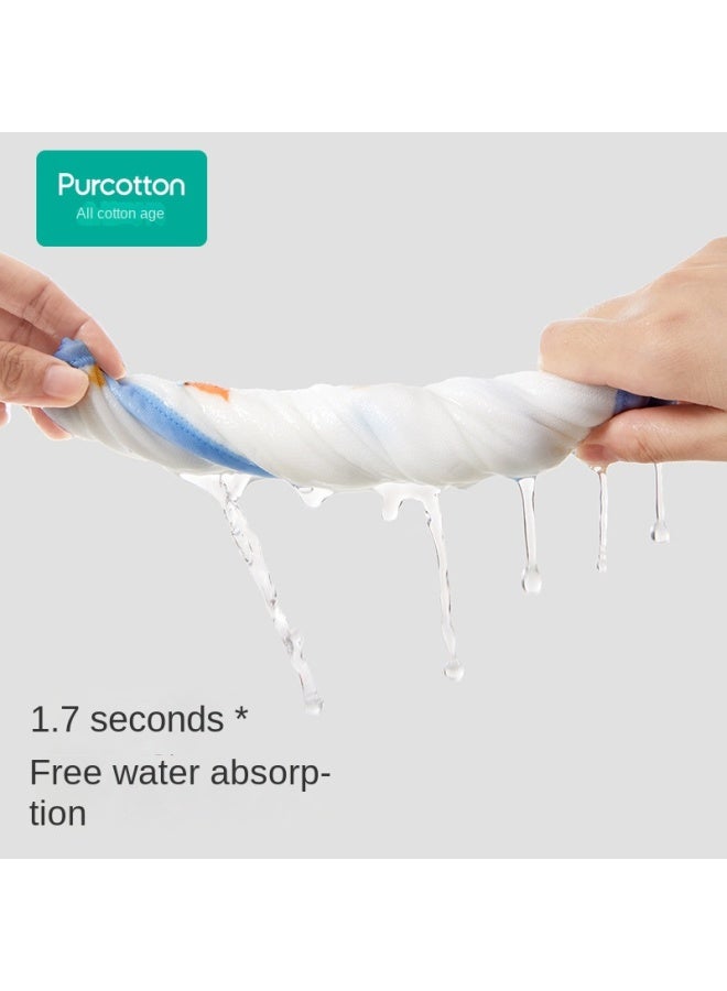 purcotton In-store Item】infant Washed Gauze Handkerchief, Baby Soft Facial Towel, Gentle On Skin, Highly Absorbent Washcloth - Image 5