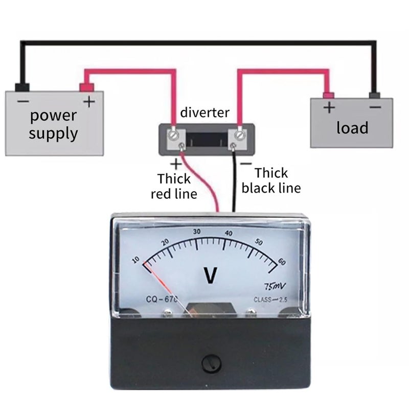 DH 670 مللي أمبير تيار مستمر مؤشر تمثيلي مللي أمبير 50 مللي أمبير حجم ميكانيكا تمثيلية لوحة طاولة أميتر - Image 5