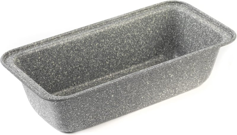 Salter BW02776G Non-Stick Loaf Baking Pan, Marblestone Collection, Perfect for Bread, Malt Loaf & Cakes, Oven Safe Up to 220°C/Gas Mark 7, Easy to Clean, Strong and Durable, Carbon Steel, Grey, 27 cm User feedback upgraded quality - Image 1