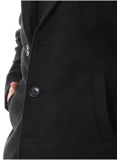 Andora Gogh Hooded Double Closure Coat_Black  - Image 4