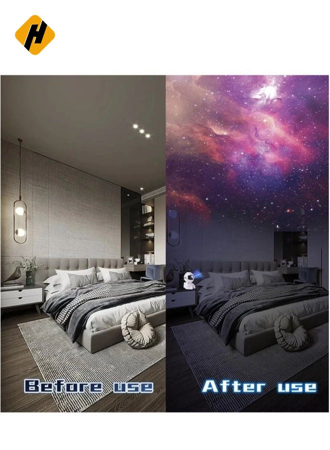 هوها نجمة الرئاسة الرائحة أجهزة الإسقاط Galaxy Light ، ديكور غرفة الأطفال الجمالية ، Tiktok Night Lights ، التحكم عن بعد ورأس مغناطيسي 360 درجة ، أضواء النجوم لغرفة النوم ، ديكور غرفة الألعاب  - Image 4