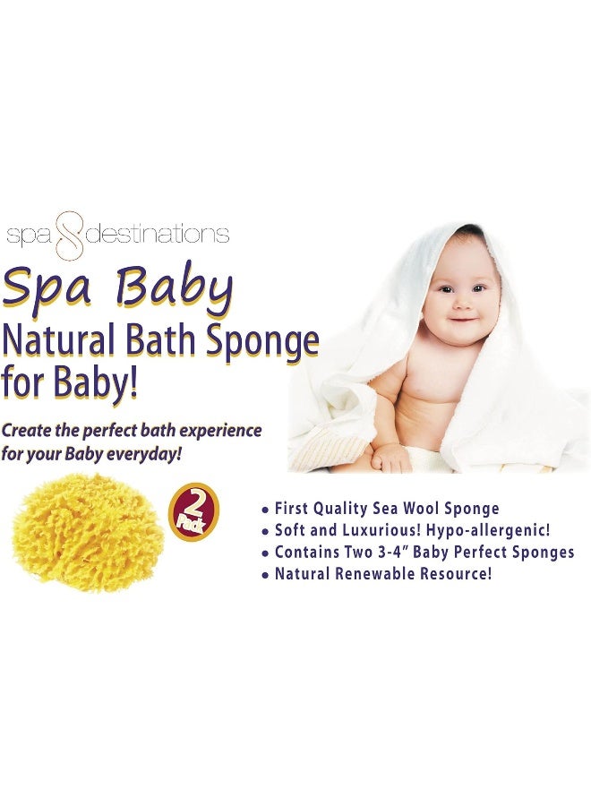 spa destinations Spa Baby Absorbent Natural Bath Sponge - Image 5