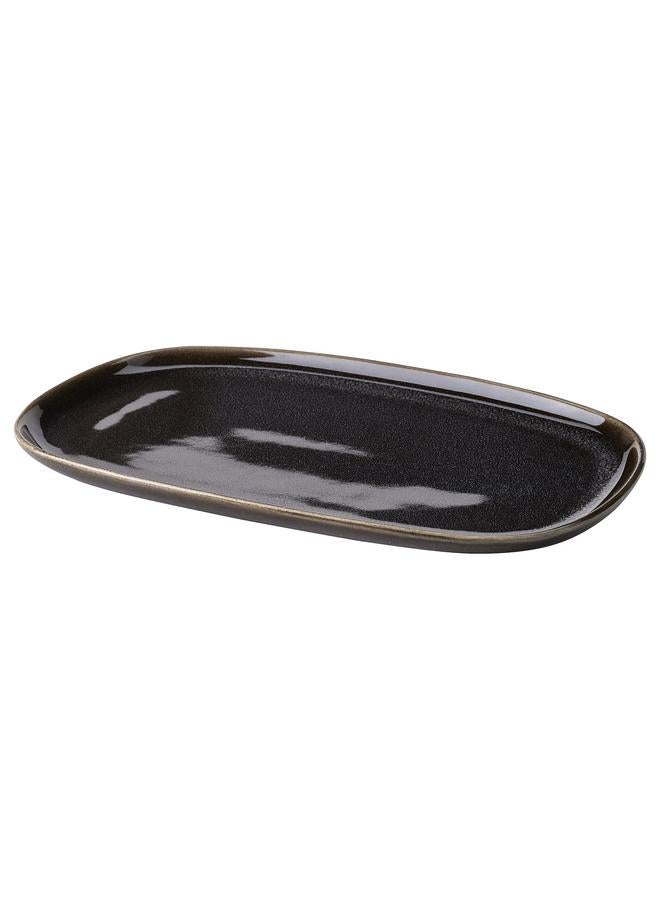 Zaboon Plate, Dark Grey, 31X19 Cm - Image 1