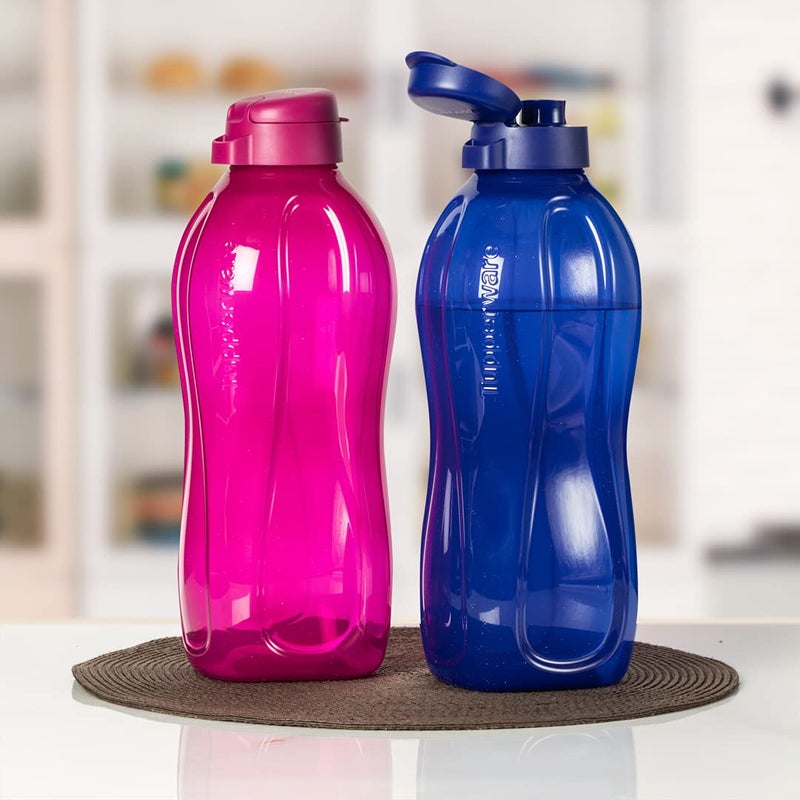 Tupperware 2 x Aquasafe 2 Litre Plastic Bottles with Flip Top - Image 4