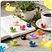 GALAOMA 200PCS Mini Resin Ducks Tiny Garden Micro Landscape Ornament Dollhouse DIY Decor Aquarium Party Prank Christmas Birthday Craft Bulk Little Potted Hide and Seek Game Figurines Potted Charms - Image 4