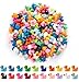 GALAOMA 200PCS Mini Resin Ducks Tiny Garden Micro Landscape Ornament Dollhouse DIY Decor Aquarium Party Prank Christmas Birthday Craft Bulk Little Potted Hide and Seek Game Figurines Potted Charms - Image 2