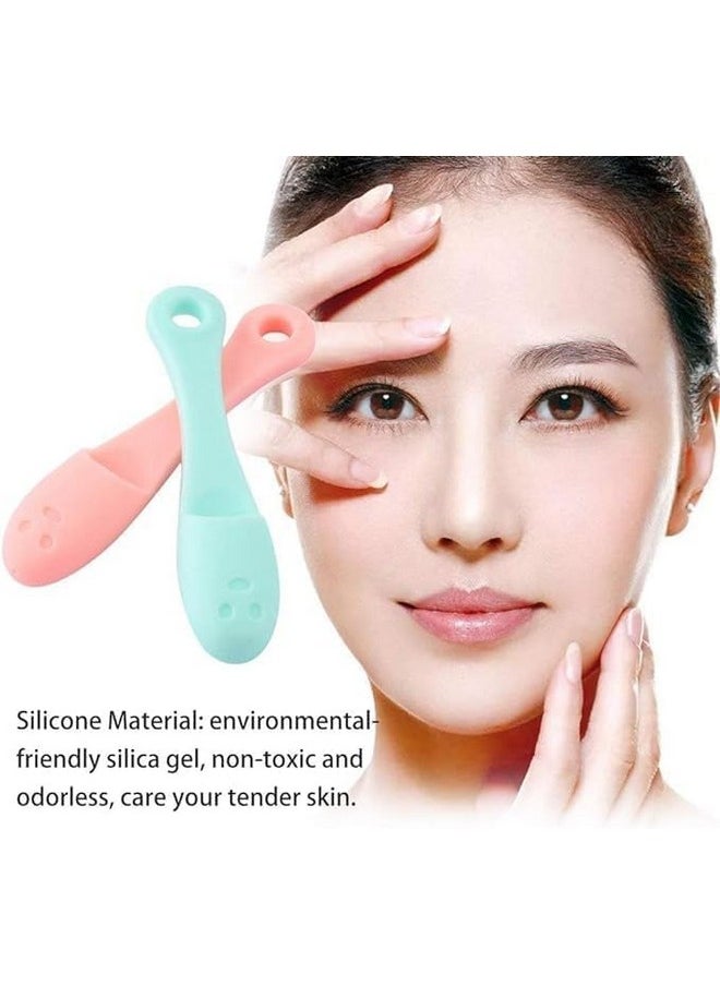Valkyrie - 2 Pcs Silicone Face Cleaner Blackhead Remover Brush Cleanser Nose Pore Brush Finger Scruber Tool Facial Skin Cleaner Massage Brush - Image 1