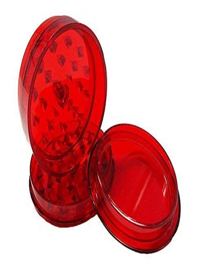 OutonTrip 3-Part Acrylic Herb Grinder/Crusher with Storage | Mix Colors | Durable, Lightweight & Sharp Teeth for Efficient Grinding - Image 1