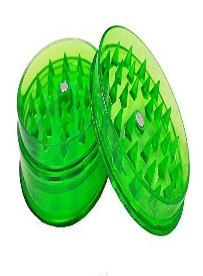 OutonTrip 3-Part Acrylic Herb Grinder/Crusher with Storage | Mix Colors | Durable, Lightweight & Sharp Teeth for Efficient Grinding - Image 2