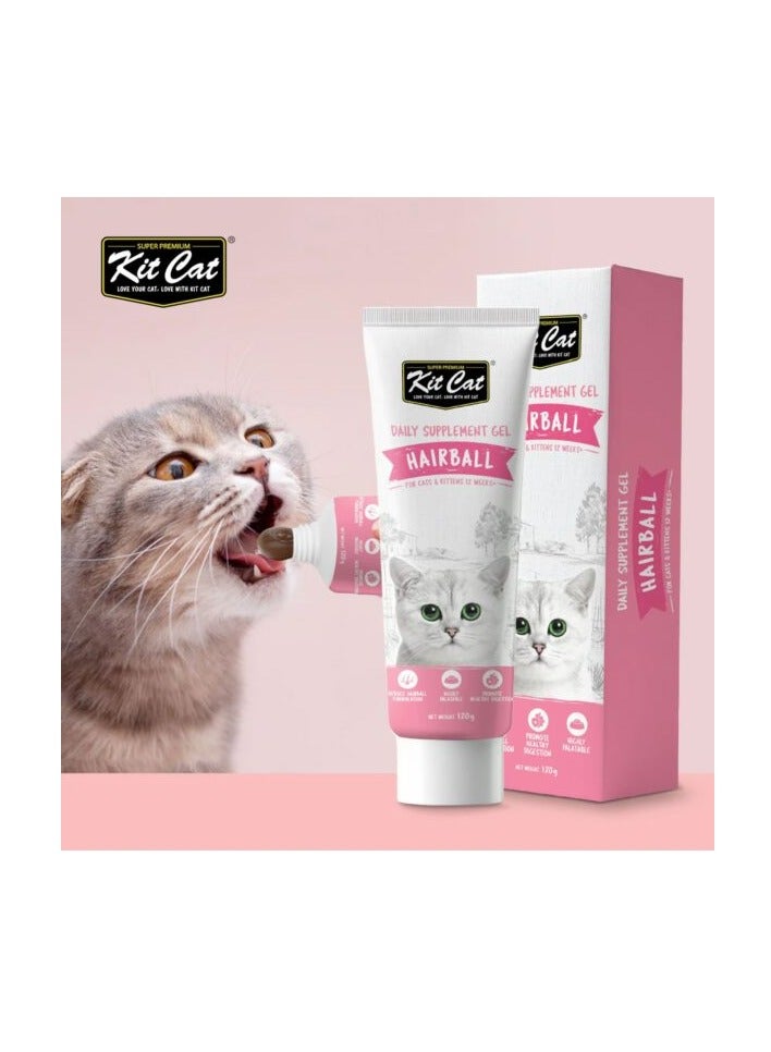 كيت كات مكمل غذائي يومي جل للقطط والقطط الصغيرة – كرات الشعر (120 جرام) - Image 5