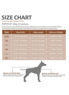 PUPTECK PUPTECK Adjustable Dog Harness Collar and Leash Set Step in No Pull Pet Harness for Small Medium Dogs Puppy and Cats Outdoor Walking Running, Soft Mesh Padded Reflective Vest Harnesses, Beige S  - Image 2