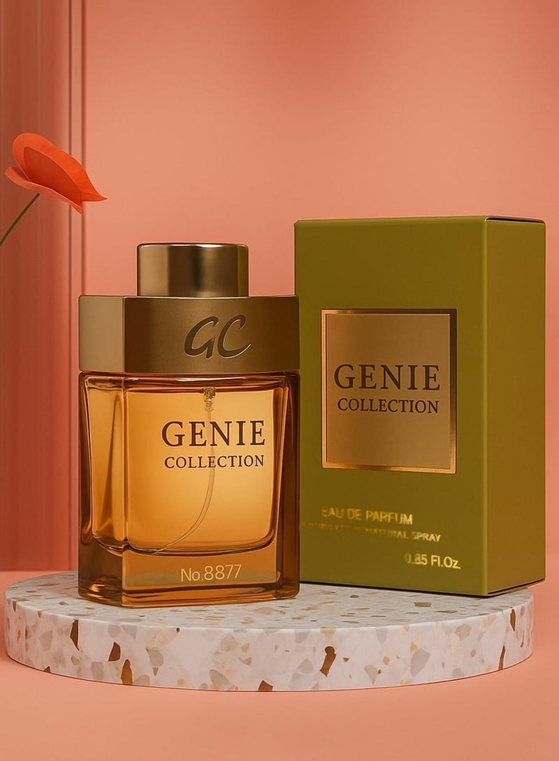 Genie Collection Luxury Men’s Perfume Genie Collection No. 8877 | Premium Long Lasting Perfume for Men with Aromatic, Fresh & Amber Accords – 25ml EDP - Image 5