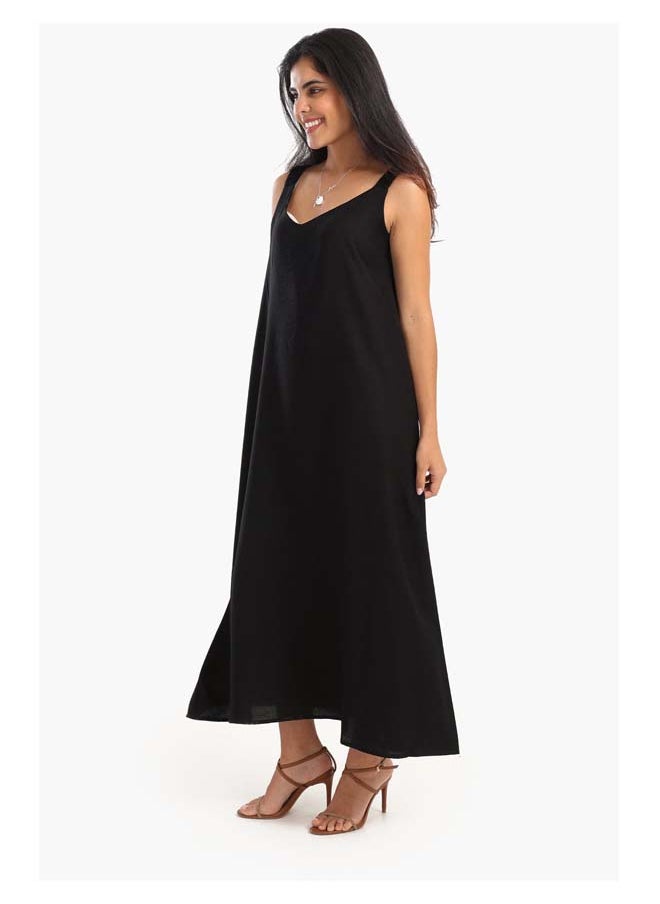 Clue Chic V-Neck Midi Dress  - Image 4