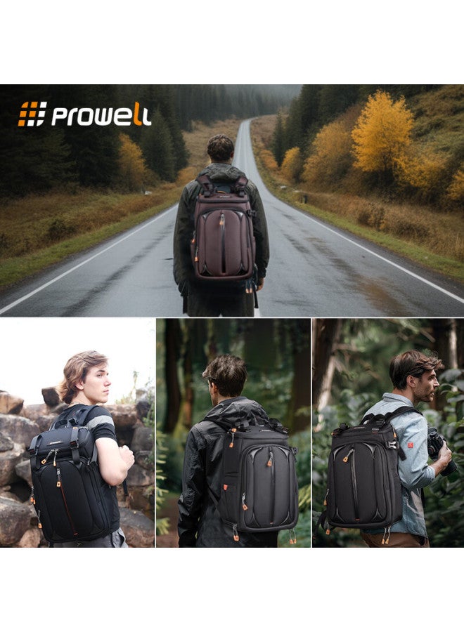 Pulewei Dslr Camera Bag, Backpack Photography Bag, Digital Canvas Outdoor Waterproof Travel Backpack - Image 2