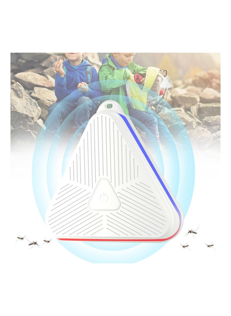 KASTWAVE Mosquito Repellent Bug Zapper Portable Intelligent Ultrasonic Insect Repellent Mosquito Zapper Ultrasonic Outdoor Mosquito Repellent Outdoor Zapper Mosquito Can be Hung Zapper White - Image 1