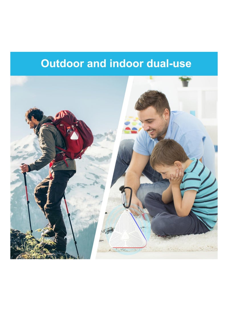 KASTWAVE Mosquito Repellent Bug Zapper Portable Intelligent Ultrasonic Insect Repellent Mosquito Zapper Ultrasonic Outdoor Mosquito Repellent Outdoor Zapper Mosquito Can be Hung Zapper White - Image 5