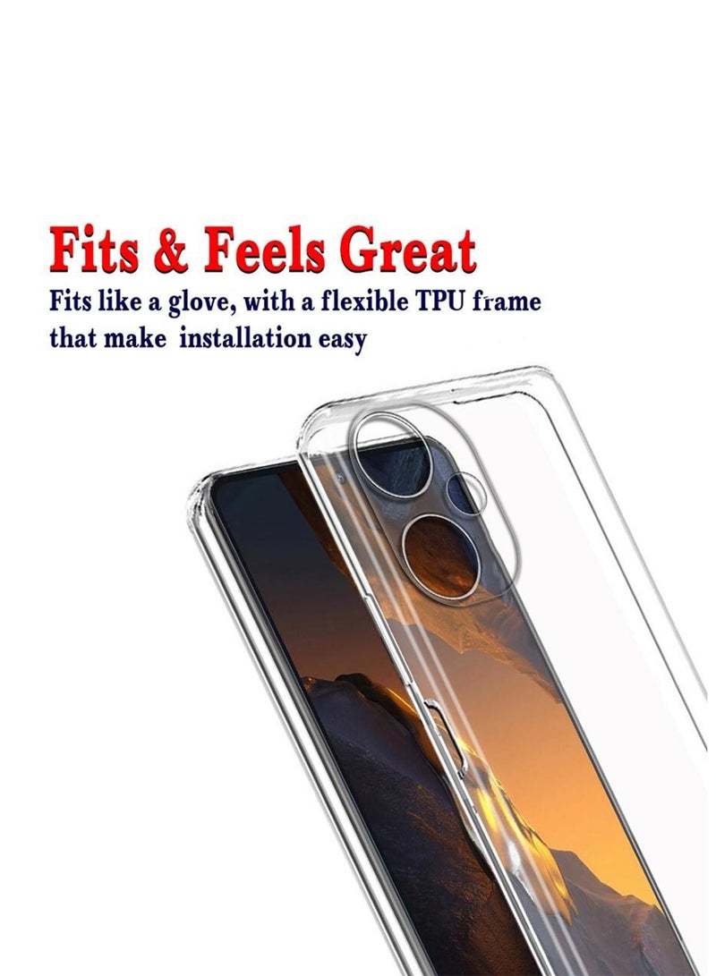 Techie Infinix Hot 30i TPU Soft Corner Ultra Slim Clear Case Shockproof Anti Fingerprint Transparent Protective Back Cover - Image 5