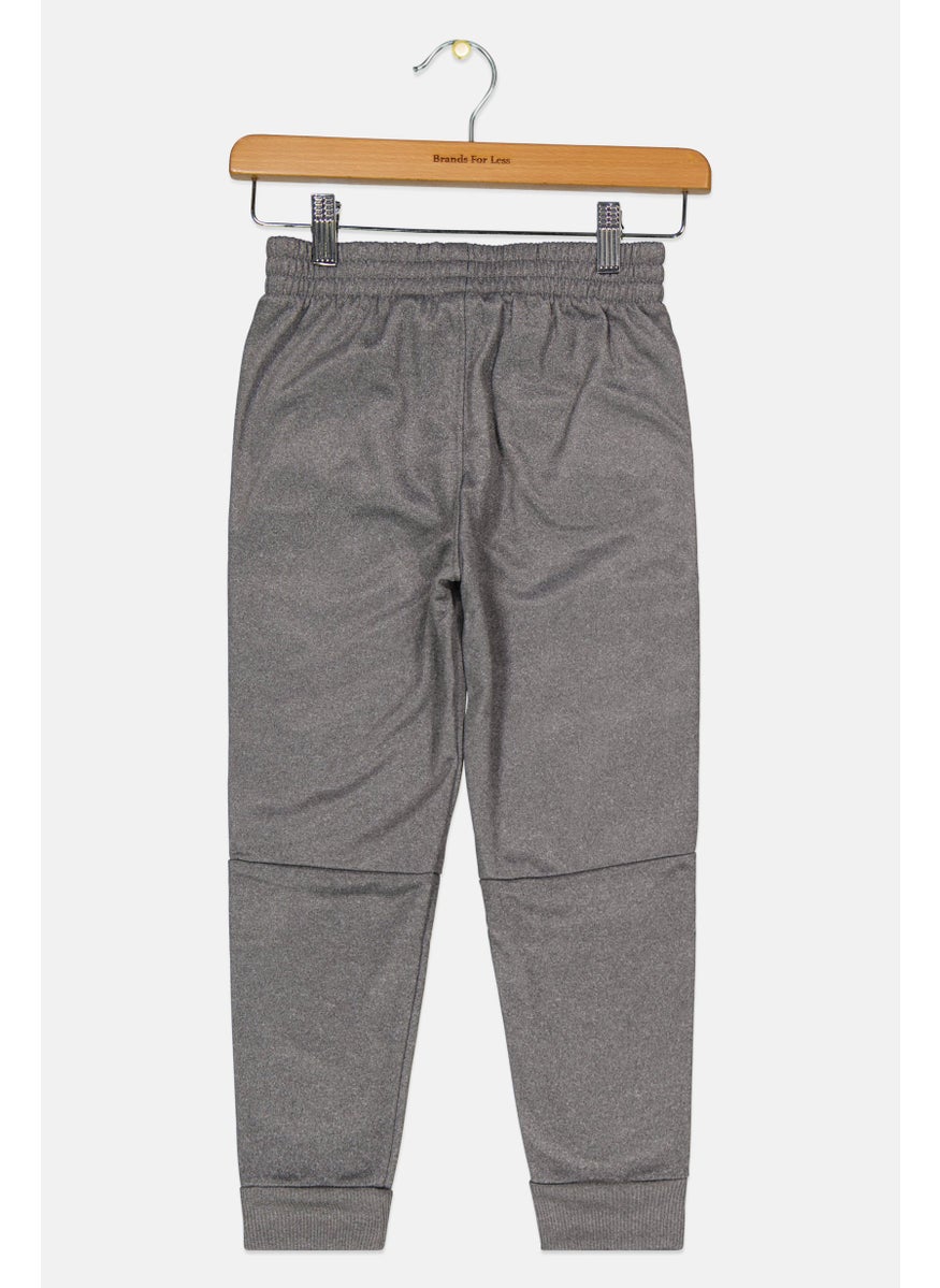PUMA Toddlers Boy  Brand Logo Jogger Pants, Grey Combo  - Image 2