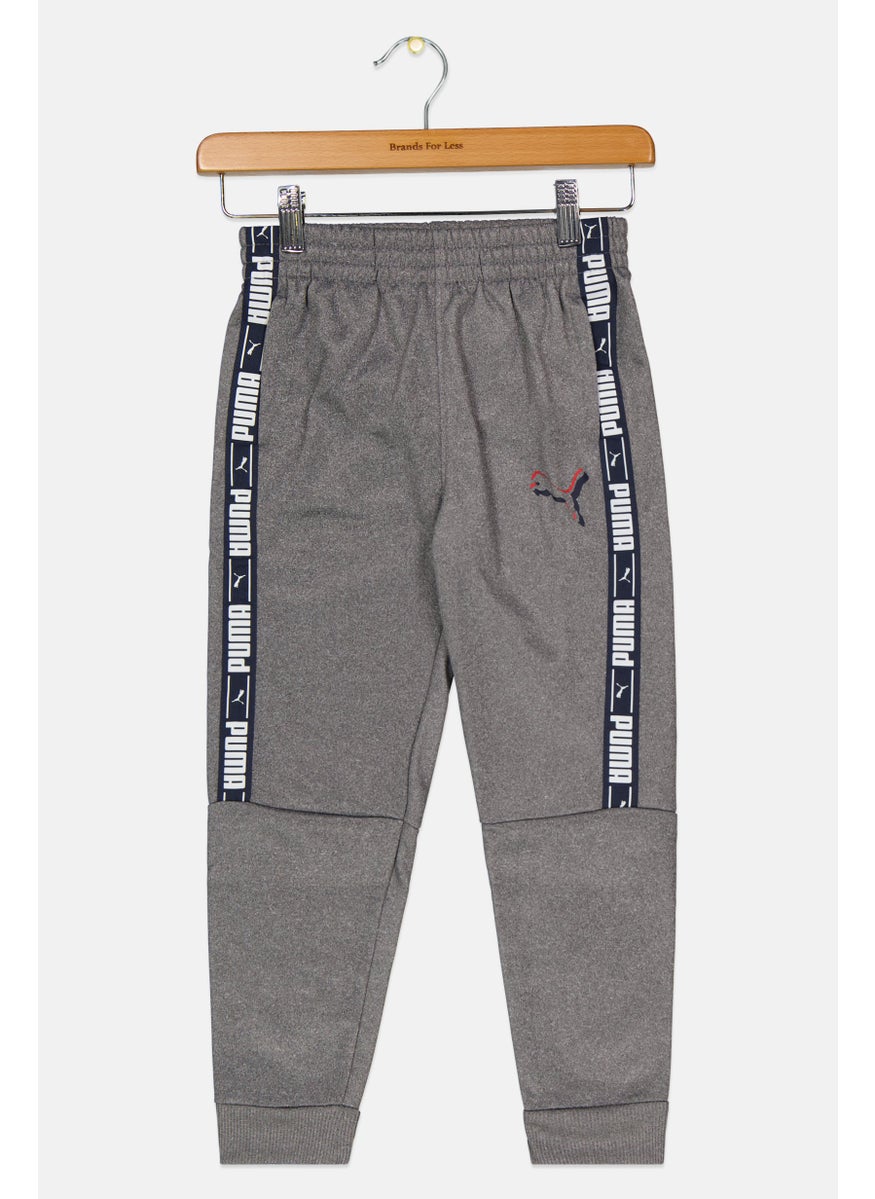 PUMA Toddlers Boy  Brand Logo Jogger Pants, Grey Combo  - Image 1