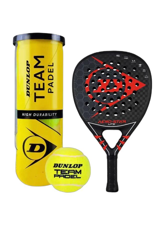 DUNLOP Padel Combo - Aero star Pro padel racket + Dunlop team padel 3 balls can - Image 1