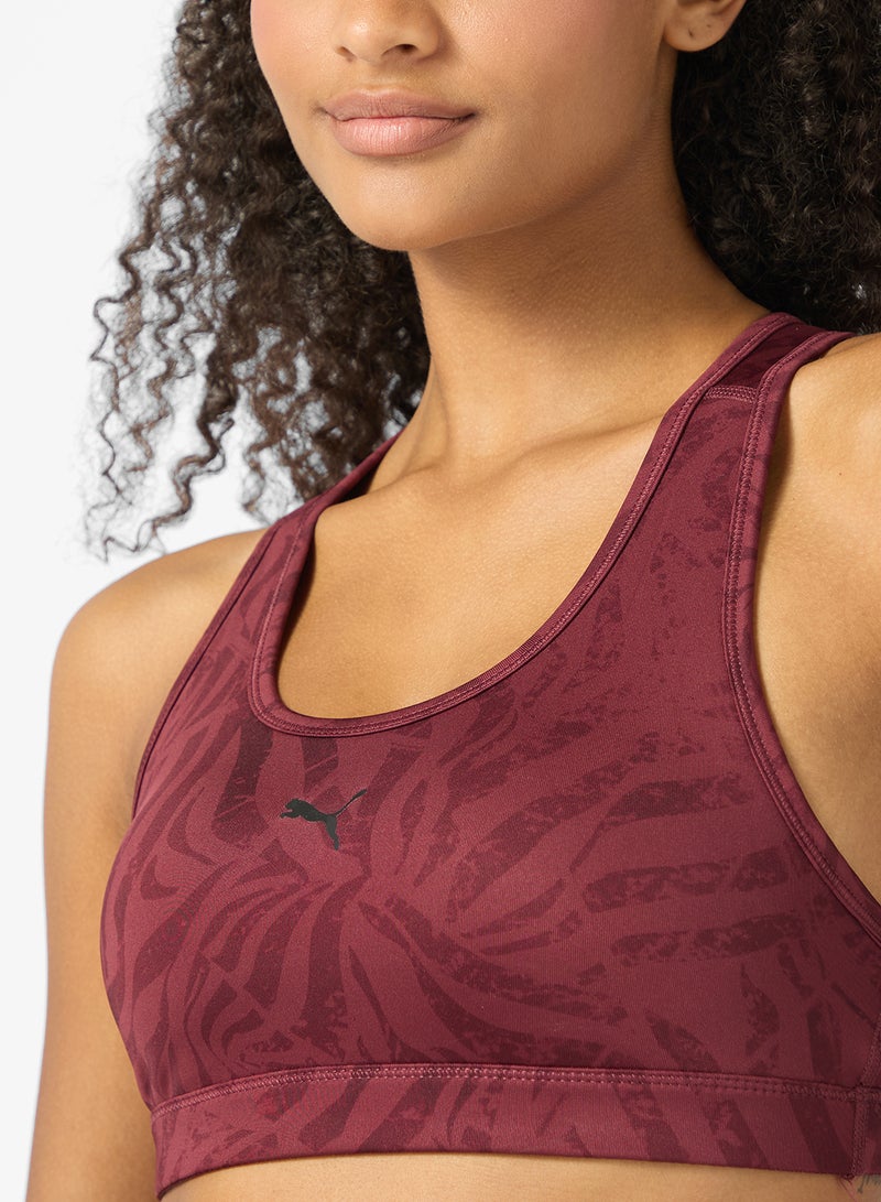 PUMA 4Keeps Padded Ribbon Stripe Printed Bra - Image 3