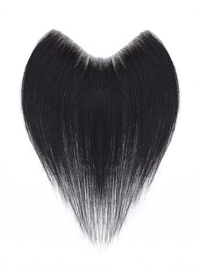 بلوشيا رقعة شعر أمامية من BLUSHIA للرجال، لون شعر طبيعي، وصلات شعر، شعر بشري، بديل للشعر الطبيعي، تساقط خط الشعر (أسود طبيعي) - Image 3