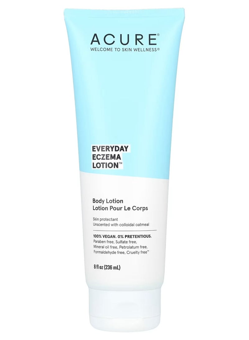 Acure Everyday Eczema Lotion 100% Vegan for Sensitive & Easily Irritated Skin
