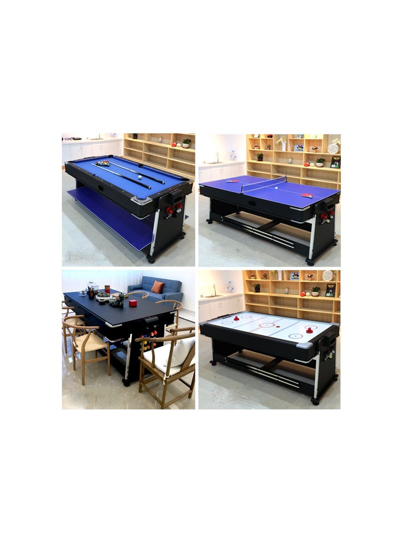 Generic 3 in 1DGMT-3005 7ft Blue Pool Table Billiard+ Air Hockey + Tennis Table Write a review  - Image 3