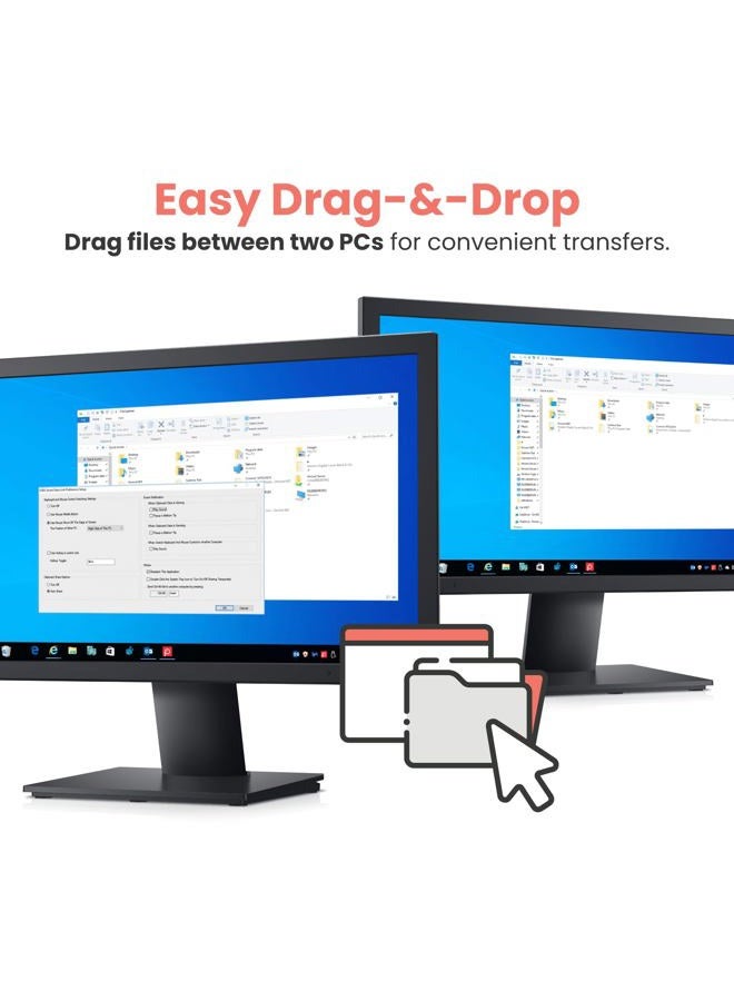 GearMo Driverless USB 2.0 Data Transfer Cable for Windows 10/8 / 7 / VISTA & XP - Image 4