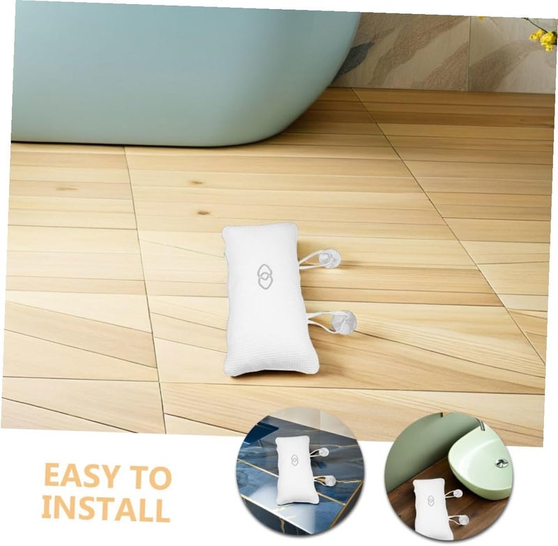 3pcs Ergonomic Bath Pillow for Bathtub with Breathable Mesh and Strong Suction Cups, Spa Bath Cushion for Head Neck and Back Support, Bathroom Accessory for Deep Soaking Tub Use - Image 3