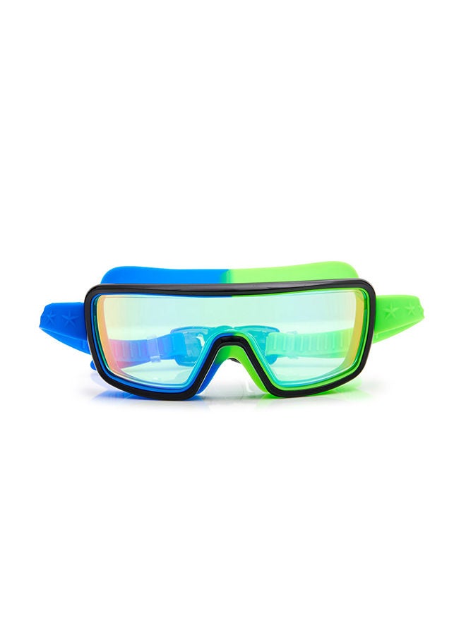 Bling2O Cyborg Cyan Prismatic Kids Swimming Goggles - Ages 5+ - Anti Fog, No Leak, Non Slip, UV Protection - Hard Travel Case - Lead and Latex Free  - Image 3