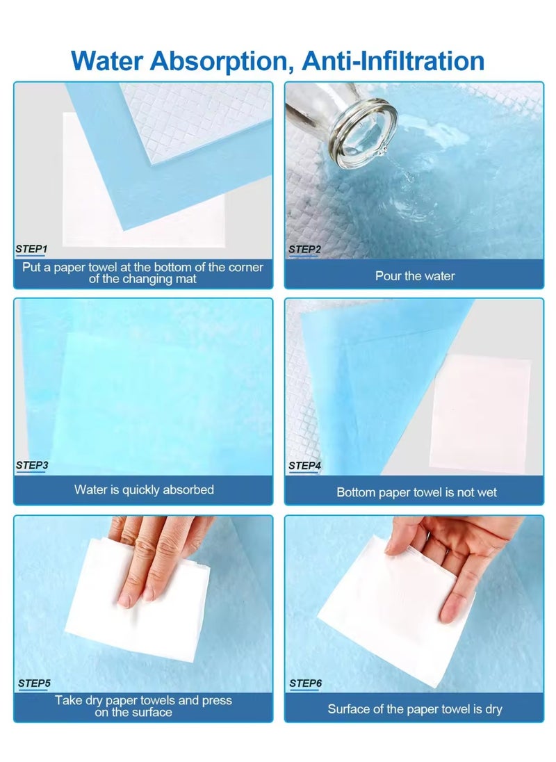 ShineShe 50 Pieces Disposable Quick Drying Leak-Proof Pee Pads, Water Absorption Increased by 80%+, More Polymer Resin & Wood Pulp Added, 45 X 60cm  - Image 5