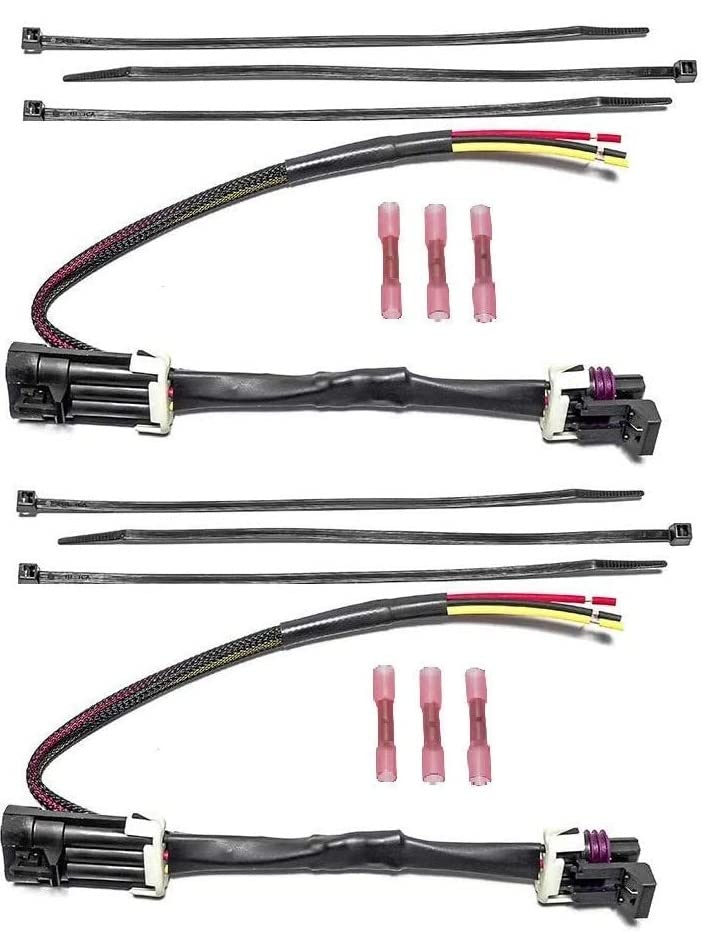 Muzzys -Set of Two- Tail Light Whip Power Harness Adapter Splice Pigtail Jumper FITS: 2012-2023 Can Am Maverick X3, Max, X-DS for Powering LED Whips Brake Lights License Plate Lights Taillight - Image 1