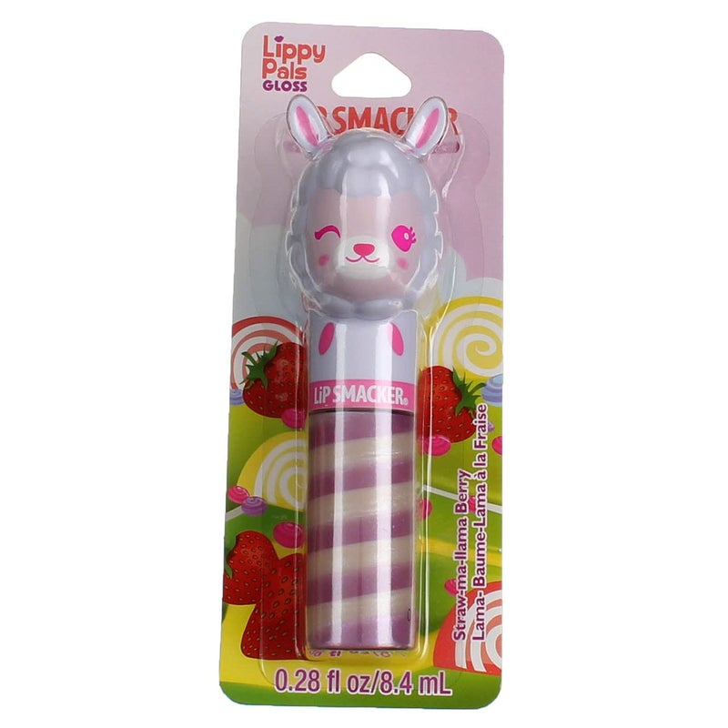 Lip Smacker Lippy Pals Swirls Llama Flavored Moisturizing  Smoothing Soft Shine Lip Balm Hydrating  Protecting Fun Tasty Glossy Finish CrueltyFree  Vegan  StrawMaLlama Berry