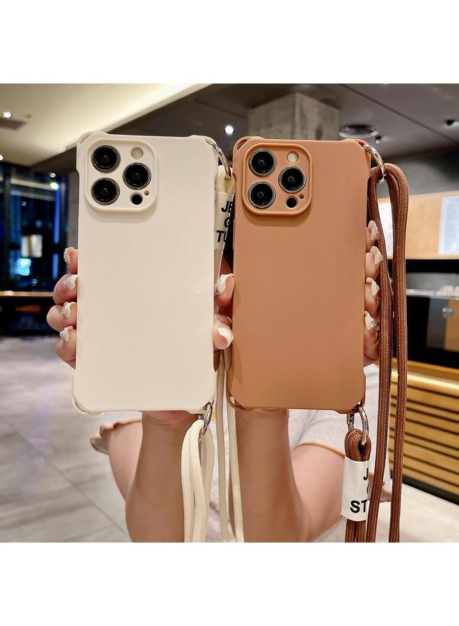 S-TOP Case For iPhone 14 Pro Crossbody Liquid TPU Four Corner Shockproof Phone Case - Image 2